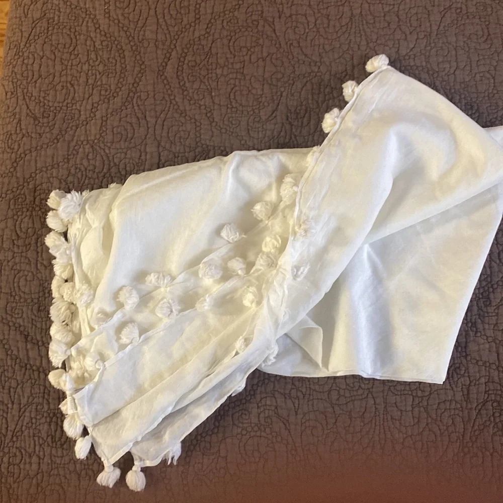 Oversized cotton scarf - Picture 2 of 2